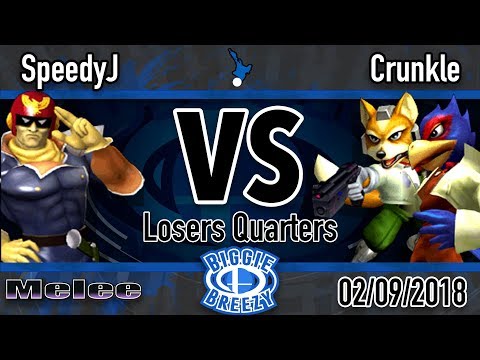 Biggie Breezy: SpeedyJ (Captain Falcon) Vs. Crunkle (Falco, Fox) - LQF Melee