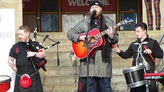 Red Hot Chili Pipers &amp; Tom Walker - Leave A Light On - Live 2019