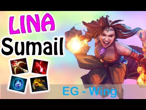 Lina- Dota2 7.04 - Sumail- Super Carry EG- Wing [DAC 2017]- Eazy Dota2.