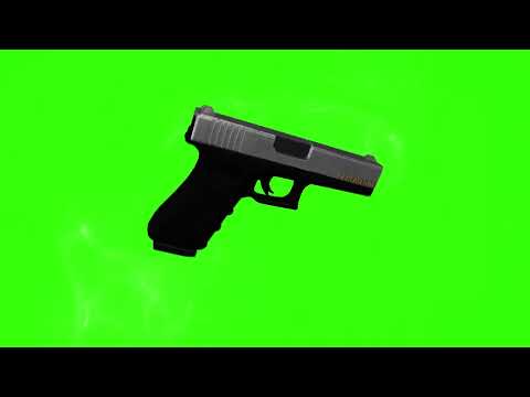 Spinning 3D Gun Animation Green Screen | Edited By AkealEdits