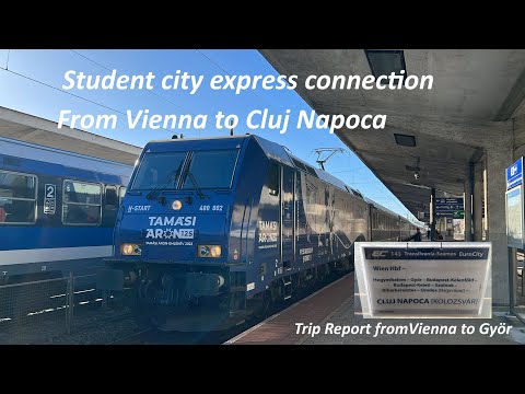 TRIP REPORT | EC 143 | Wien Hbf  to Györ|EuroCity 143 Transilvania-Szamos | CFR/ÖBB/MAV | 1st class