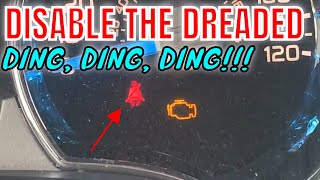 Seat Belt Ding Disable - MUST DO!!!