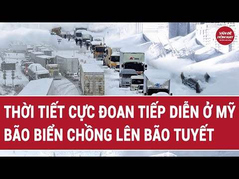 Extreme weather in the US - Sea storms compounded by blizzards