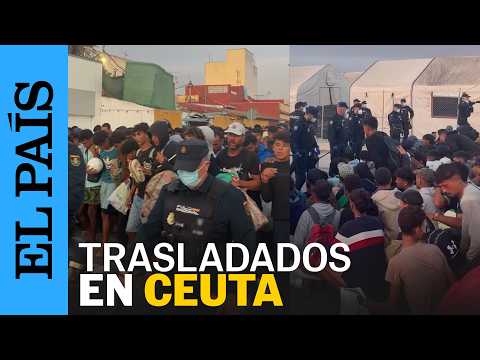 CEUTA | Cientos de migrantes son trasladados a una nueva instalación oficial