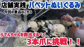 【クレーンゲーム】ホロライブパペットぬいぐるみに挑戦！【キャロム坂戸店】#クレーンゲーム #ufoキャッチャー #キャロム坂戸店 #キャロム #儒烏風亭らでん