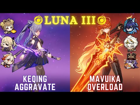 C6 Keqing Aggravate & C0 Mavuika Overload - Genshin Luna III Spiral Abyss Floor 12