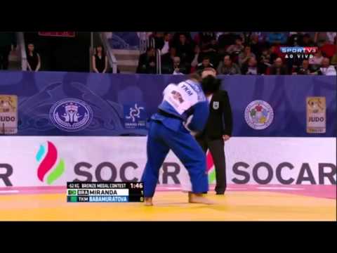Erika Miranda vs Babamuratova grand prix de judô Tibilisi Geórgia