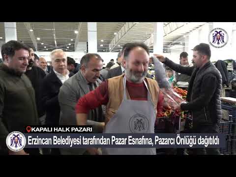 Belediyemiz tarafından Pazar Esnafına, Pazarcı Önlüğü dağıtıldı 21.10.2023
