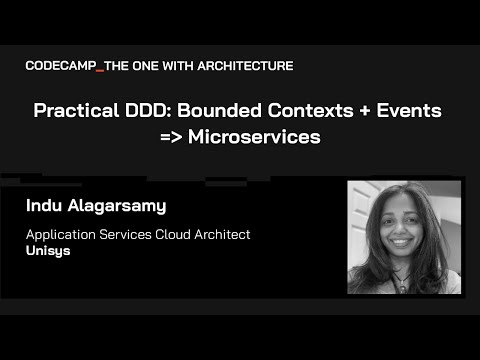 Practical DDD: Bounded Contexts + Events - Microservices, with Indu Alagarsamy
