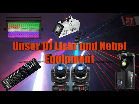 #DJLight #Equipment mit #MovingHeads , #Scanner,  #Nebelmaschine und #LightmaXXVEGA #Ambient #Strobe