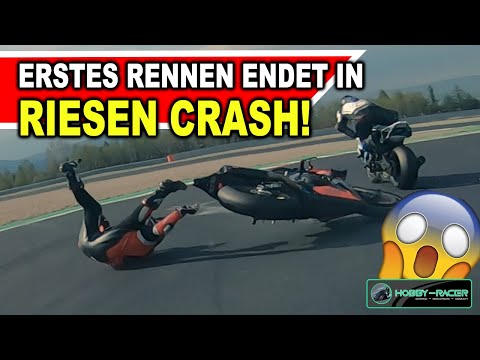 MASSIVE CRASH in my 1. RACE! 😱😱😱