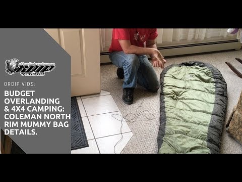ORDIP VIDS: Coleman 0 Degree Mummy Sleeping Bag Detailed Feature Overview