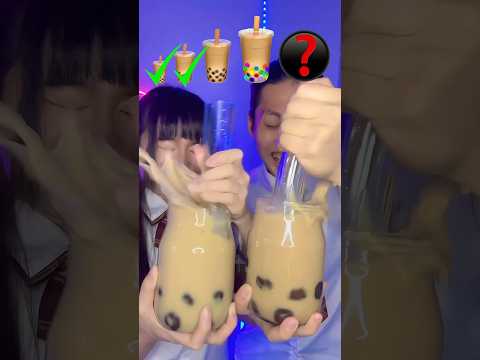 Boba emoji challenge🧋🥵Bubble tea 