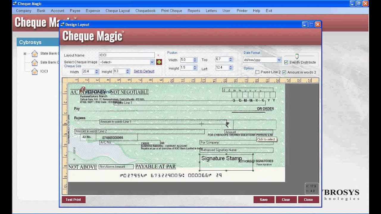 Cheque Layout Design Tutorial