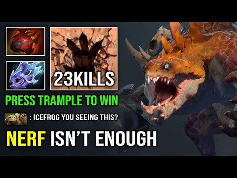When You Thought They Nerf Primal Beast | WTF Press Trample to Win Crazy 1v5 Moon Shard Dota 2