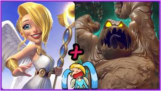 A Graceful Angel That Heals To Mud Elemental! Angel + Mud Elemental Best Combo Fight 🔥 Castle crush