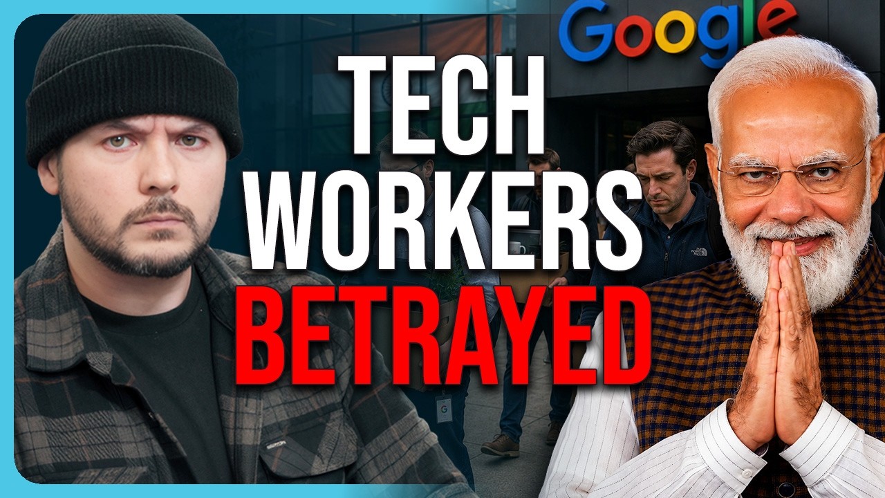Tech Workers Say Google FORCED THEM To Train H-1B  Replacements Before Layoffs