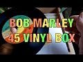 Bob Marley 7 Collection Vinyl 45rpm Record Box Tour On A Rainy Day ASMR