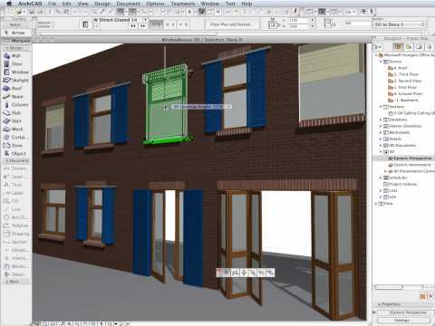 ArchiCAD 14 New Features - Extended Options for Doors & Windows