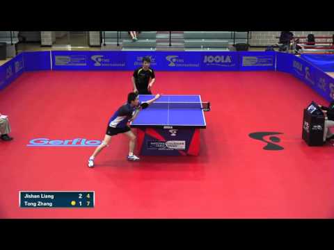 2016 NCTTA Nationals Men's Singles 1/4 Finals - Jishan Liang (Wesleyan) vs Tong Zhang (Mississippi)