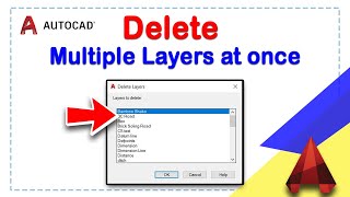 How to Delete Multiple Layers at once in AutoCAD