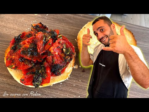 COME FARE I POMODORI A MEZZO (Vera ricetta romana)🍅