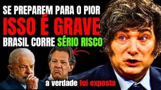 JAVIER MILEI FAZ UM ALERTA GRAVE PARA O PLANO OCULTO DA ESQUERDA