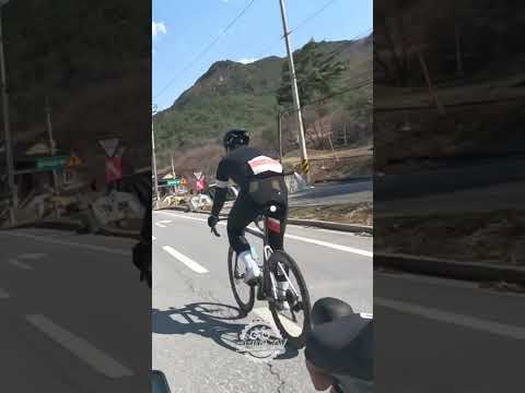 저수령 그란폰도 중 저게 뭘까? 터진거 맞죠?