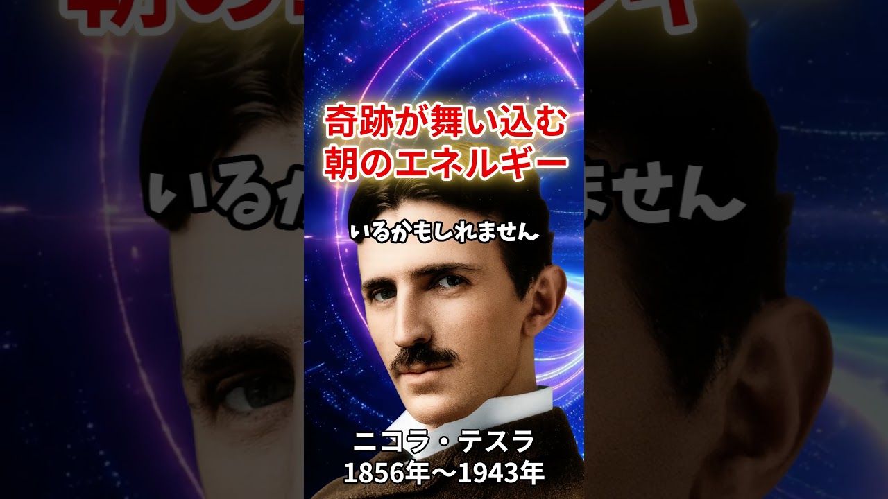 想像以上の奇跡が舞い込む。テスラが実践していた「朝のエネルギー習慣」～ニコラ・テスラ～ #偉人 #名言 #いい言葉