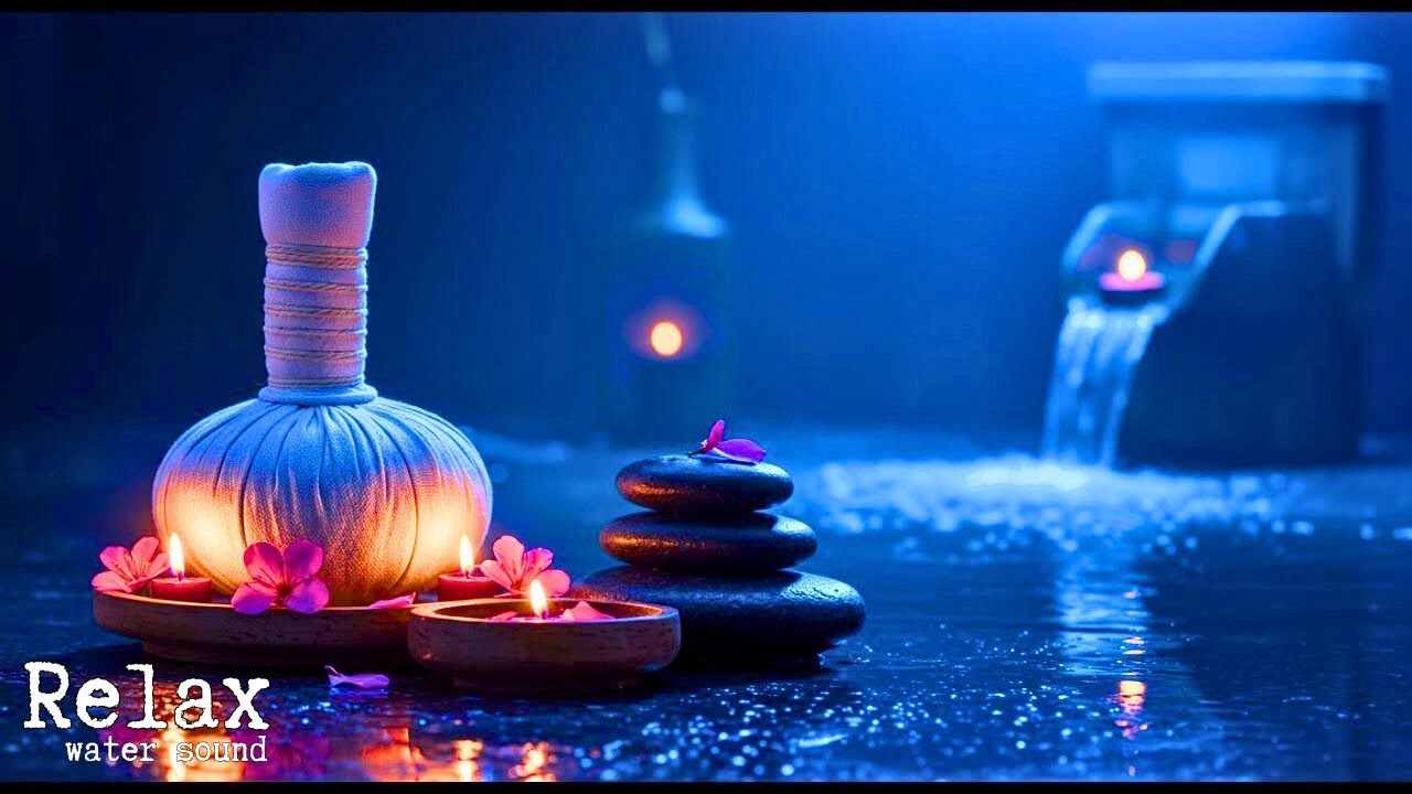 Beautiful Relaxation Music 🌿 Spa Piano & Water Sounds for Stress Relief & Peaceful Meditation