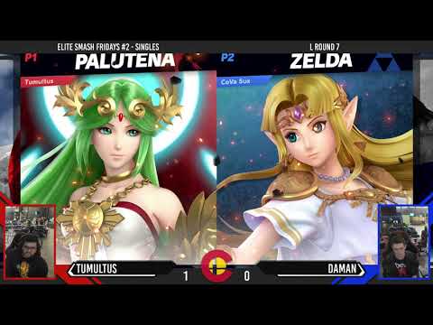 Elite Smash Friday #2 - Tumultus (Palutena) Vs. DaMan (Zelda) - LR7