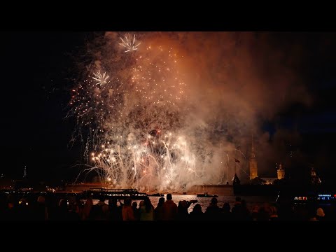 "Pyro Team" Serbia [4K50fps🎧] Fireworks Festival 2022 Saint Petersburg Russia