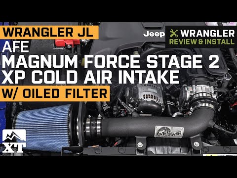 Wrangler JL 3.6L AFE Magnum FORCE Stage 2 XP Cold Air Intake w/ Pro 5R Oiled Filter Review & Install