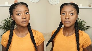 Protective Style: French Braids on My Type 4 Natural Hair | Keke J.