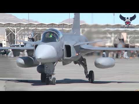 Super Advanced Swedish Fighter Jet in Action  Saab JAS 39 Gripen Takeoff