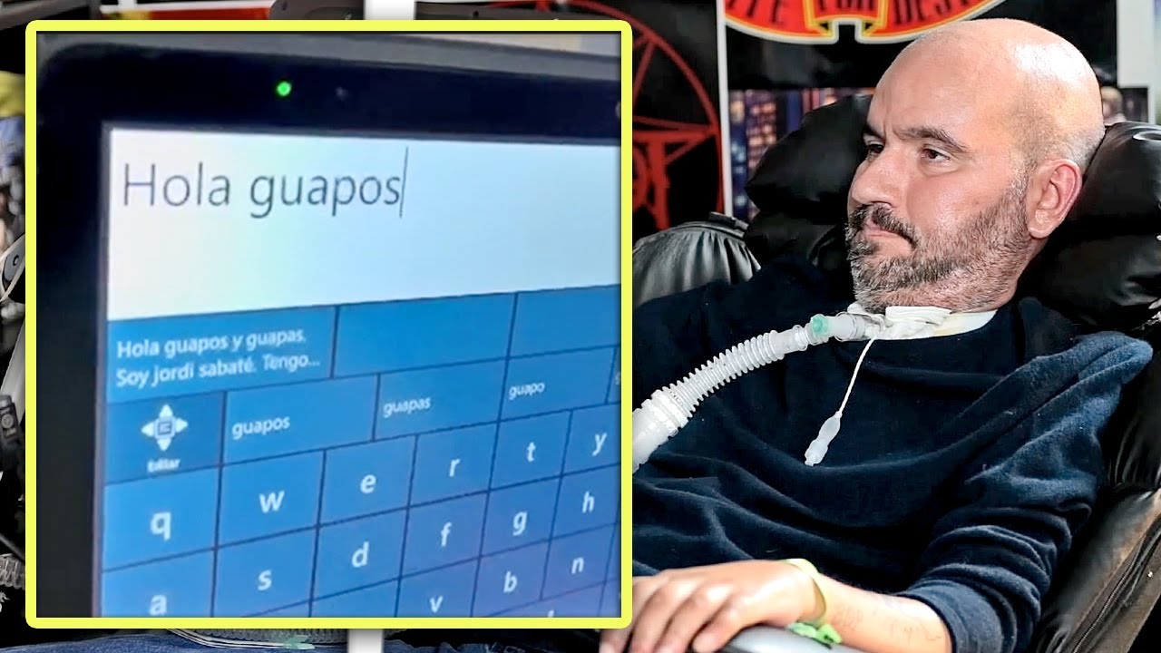 ¿Cómo habla una persona con ELA si no puede mover nada? - Jordi Sabaté lo explica y demuestra