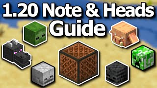 Minecraft 1.20 Note Blocks and Mob Heads Update