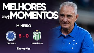 ESSE É O CABULOSO DO TITE - Cruzeiro 5x0 Uberlândia - Melhores Momentos - Campeonato Mineiro