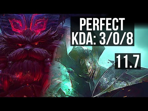 ORNN vs MORDEKAISER (TOP) | 3/0/8, 300+ games | BR Grandmaster | v11.7