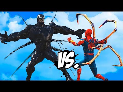 VENOM vs IRONSPIDER - SPIDER-MAN vs VENOM 2019 - Epic Superheroes Battle Video