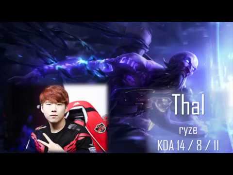 SKT T1 Thal - Ryze Top Lane : Ryze Highlights