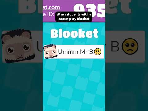 When students with a secret play Blooket #funnyshorts #lol