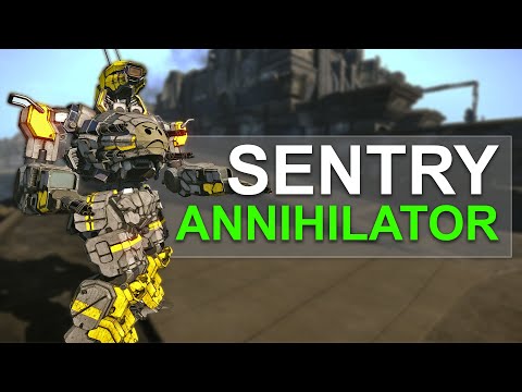 The Walking SENTRYGUN - Mechwarrior Online (Annihilator Gameplay)