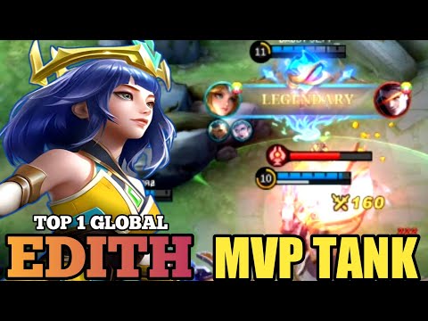 MVP TANK - EDITH ROAM BEST BUILD 2023 - MOBILE LEGENDS