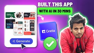 I Made a Web App Using Only AI in 7 Minutes with @Greta Ai