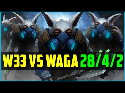 w33 Meepo vs Wagamama QoP Mid | Dota 2 Ranked Gameplay