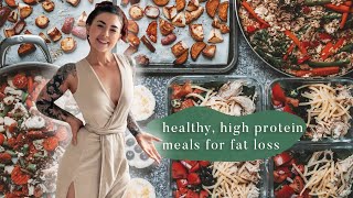 MEAL PREP WITH ME: fast & healthy, high protein meals