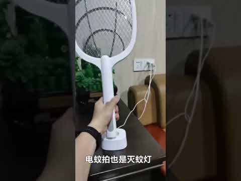 Мухобойка-ракетка ловушка для комаров / уничтожитель насекомых электрическая с УФ лампой/USB аккумулятором 1200мАч Mosquito Racket (МК-25475) Video #1