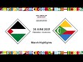 Palestine V Comoros FIFA Arab Cup 2021 Qualifier Match Highlights