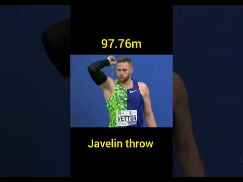 Johannes Vetter 97.76m javelin Throw #Shorts #NeerajChopra